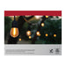 String Light Satco S8020R1 24 Foot LED String Light - 12-S14 Lamps - 2700K CCT - Black - 120 Volt Satco