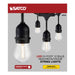 String Light Satco S8030 24Ft - LED String Light - Includes 12-S14 bulbs - 2200K - 120 Volts Satco