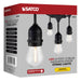String Light Satco S8030 24Ft - LED String Light - Includes 12-S14 bulbs - 2200K - 120 Volts Satco