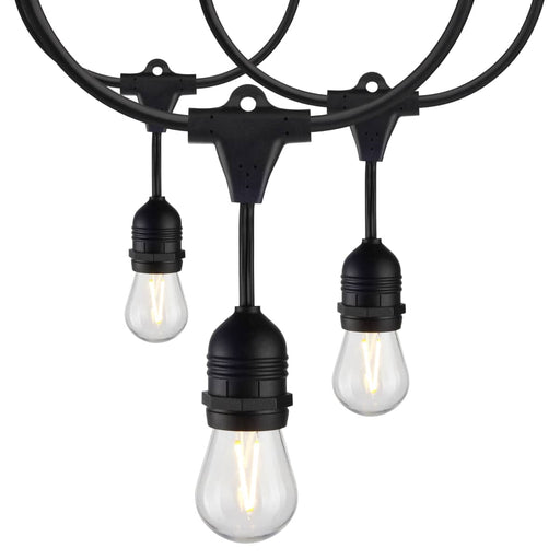 String Light Satco S8030 24Ft - LED String Light - Includes 12-S14 bulbs - 2200K - 120 Volts Satco