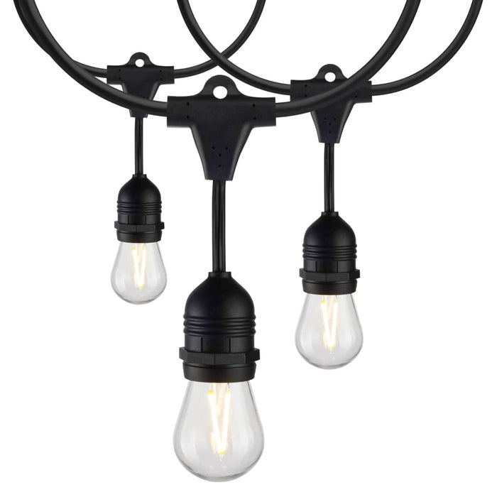 String Light Satco S8030 24Ft - LED String Light - Includes 12-S14 bulbs - 2200K - 120 Volts Satco