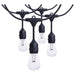 String Light Satco S8031R1 24 Foot LED String Light - 12-S14 Lamps - Medium Base - RGBTW - Infrared Remote - Black - 120 Volt Satco