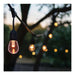 String Light Satco S8031R1 24 Foot LED String Light - 12-S14 Lamps - Medium Base - RGBTW - Infrared Remote - Black - 120 Volt Satco