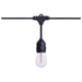 String Light Satco S8032R1 60 Foot LED String Light - 24-S14 Lamps - Medium Base - 2200K CCT - Black Satco
