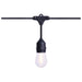 String Light Satco S8032R1 60 Foot LED String Light - 24-S14 Lamps - Medium Base - 2200K CCT - Black Satco