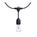 String Light Satco S8033R1 48 Foot LED String Light - 15-S14 Lamps - Medium Base - RGBTW - Infrared Remote - Black - 120 Volt Satco