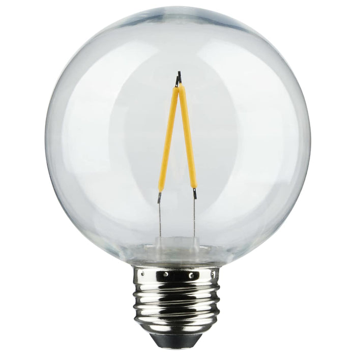 String Light Satco S8034 24Ft - LED String Light - Includes 12-G25 bulbs - 2200K - 120 Volts Satco