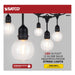 String Light Satco S8034 24Ft - LED String Light - Includes 12-G25 bulbs - 2200K - 120 Volts Satco