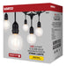 String Light Satco S8034 24Ft - LED String Light - Includes 12-G25 bulbs - 2200K - 120 Volts Satco