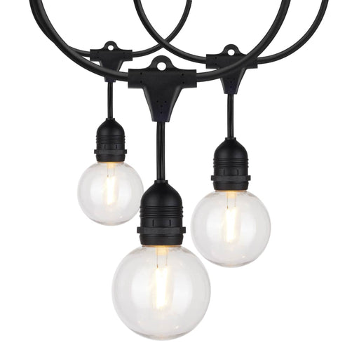 String Light Satco S8034 24Ft - LED String Light - Includes 12-G25 bulbs - 2200K - 120 Volts Satco
