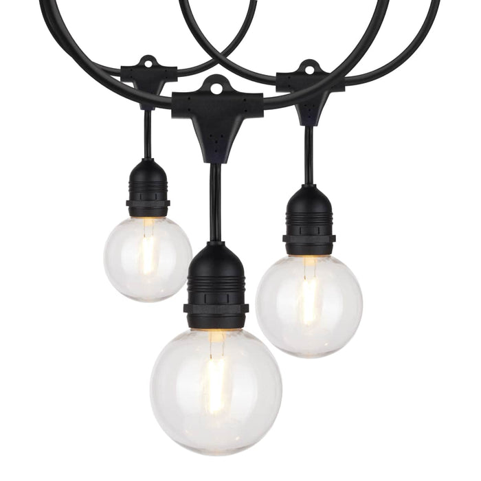 String Light Satco S8034 24Ft - LED String Light - Includes 12-G25 bulbs - 2200K - 120 Volts Satco