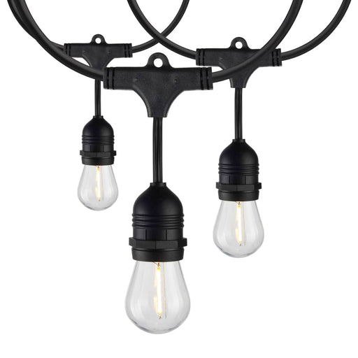 String Light Satco S8037 2 Pack - 24Ft - LED String Light - Includes 12-S14 bulbs - 2200K - 120 Volts Satco