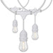 String Light Satco S8038 24Ft - LED String Light - Includes 12-S14 bulbs - 2200K - White Cord Satco