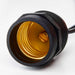 String Light Satco S8039 24Ft - LED String Light - 12 Socketed Black Cord and Plug Only Satco