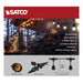 String Light Satco S8039 24Ft - LED String Light - 12 Socketed Black Cord and Plug Only Satco