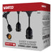 String Light Satco S8039 24Ft - LED String Light - 12 Socketed Black Cord and Plug Only Satco