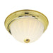 Flush Mount Nuvo SF76-124 2 Light - 11" Flush with Frosted Melon Glass - Polished Brass Finish Nuvo