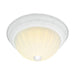 Flush Mount Nuvo SF76-125 2 Light - 11" Flush with Frosted Melon Glass - Textured White Finish Nuvo