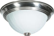 Flush Mount Nuvo SF76-244 2 Light - 13" Flush with Frosted Melon Glass - Brushed Nickel Finish Nuvo