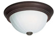 Flush Mount Nuvo SF76-246 2 Light - 11" Flush with Frosted Melon Glass - Old Bronze Finish Nuvo