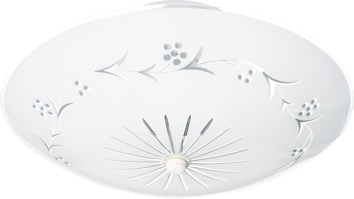 Flush Mount Nuvo SF76-268 2 Light - 12" Flush with Round Grape Glass - White Finish Nuvo