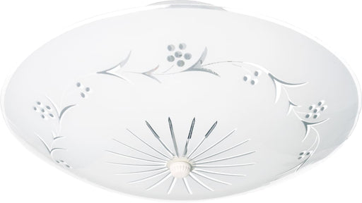 Flush Mount Nuvo SF76-268 2 Light - 12" Flush with Round Grape Glass - White Finish Nuvo