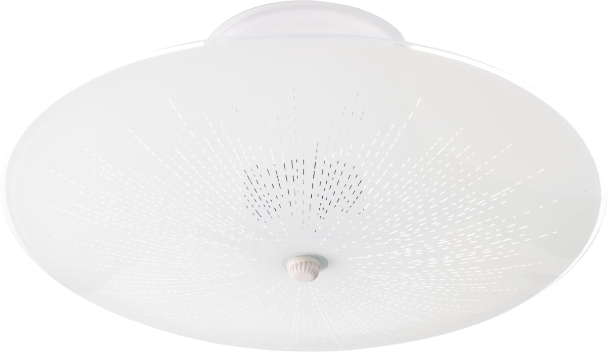 Flush Mount Nuvo SF76-269 2 Light - 12" Flush with Round Sunburst Glass - White Finish Nuvo