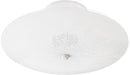 Flush Mount Nuvo SF76-269 2 Light - 12" Flush with Round Sunburst Glass - White Finish Nuvo