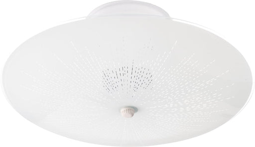 Flush Mount Nuvo SF76-269 2 Light - 12" Flush with Round Sunburst Glass - White Finish Nuvo