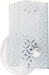 Vanity Nuvo SF76-273 1 Light - 7" Vanity with Diamond "U" Channel Glass - White Finish Nuvo