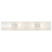 Vanity Nuvo SF76-277 4 Light - 24" Vanity with Diamond "U" Channel Glass - White Finish Nuvo