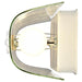 Vanity Nuvo SF76-277 4 Light - 24" Vanity with Diamond "U" Channel Glass - White Finish Nuvo