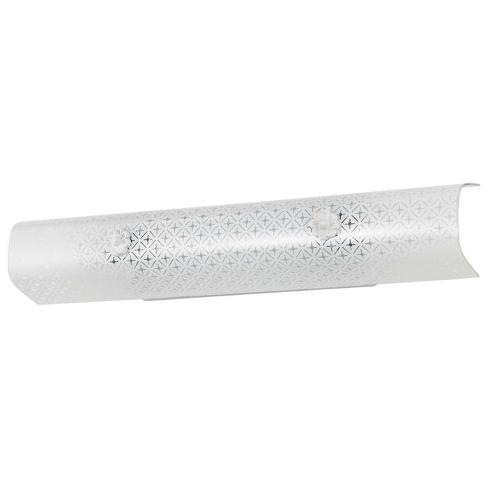 Vanity Nuvo SF76-277 4 Light - 24" Vanity with Diamond "U" Channel Glass - White Finish Nuvo