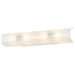 Vanity Nuvo SF76-277 4 Light - 24" Vanity with Diamond "U" Channel Glass - White Finish Nuvo