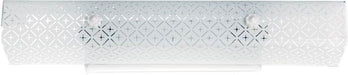 Vanity Nuvo SF76-277 4 Light - 24" Vanity with Diamond "U" Channel Glass - White Finish Nuvo