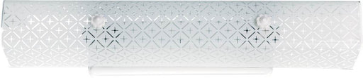 Vanity Nuvo SF76-277 4 Light - 24" Vanity with Diamond "U" Channel Glass - White Finish Nuvo