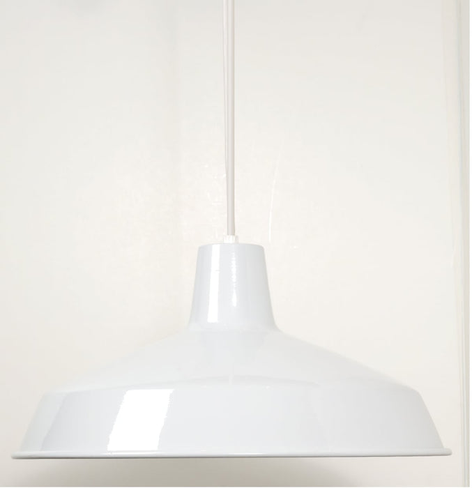 Pendant Nuvo SF76-283 1 Light - 16" - Pendant - Warehouse Shade - White Finish Nuvo