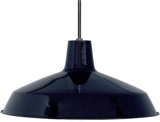 Pendant Nuvo SF76-284 1 Light - 16" - Pendant - Warehouse Shade - Black / Steel Finish Nuvo