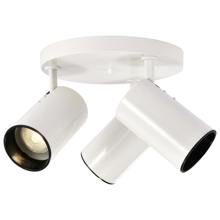 Flush Mount Nuvo SF76-416 3 Light - R20 - Straight Cylinder - White Finish Nuvo