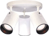 Flush Mount Nuvo SF76-416 3 Light - R20 - Straight Cylinder - White Finish Nuvo
