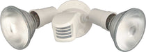 Flood Light Nuvo SF76-502 2 Light - 10" - Flood Light - Exterior - PAR38 with Adjustable Swivel & Motion Sensor - White Finish Nuvo