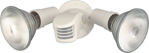 Flood Light Nuvo SF76-502 2 Light - 10" - Flood Light - Exterior - PAR38 with Adjustable Swivel & Motion Sensor - White Finish Nuvo