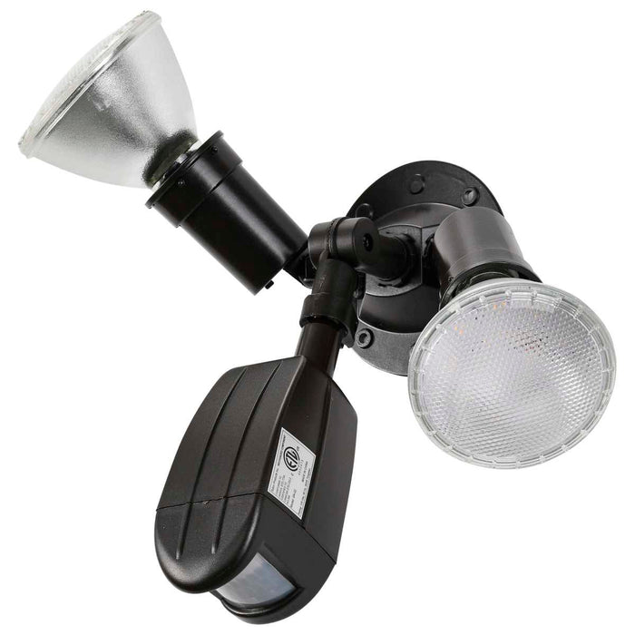 Flood Light Nuvo SF76-503 2 Light - 10" - Flood Light - Exterior - PAR38 with Adjustable Swivel & Motion Sensor - Bronze Finish Nuvo