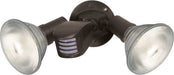 Flood Light Nuvo SF76-503 2 Light - 10" - Flood Light - Exterior - PAR38 with Adjustable Swivel & Motion Sensor - Bronze Finish Nuvo