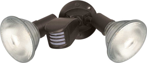 Flood Light Nuvo SF76-503 2 Light - 10" - Flood Light - Exterior - PAR38 with Adjustable Swivel & Motion Sensor - Bronze Finish Nuvo