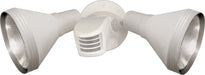 Flood Light Nuvo SF76-530 2 Light - 14" - Flood Light - Exterior - PAR38 with Adjustable Swivel & Motion Sensor - White Finish Nuvo