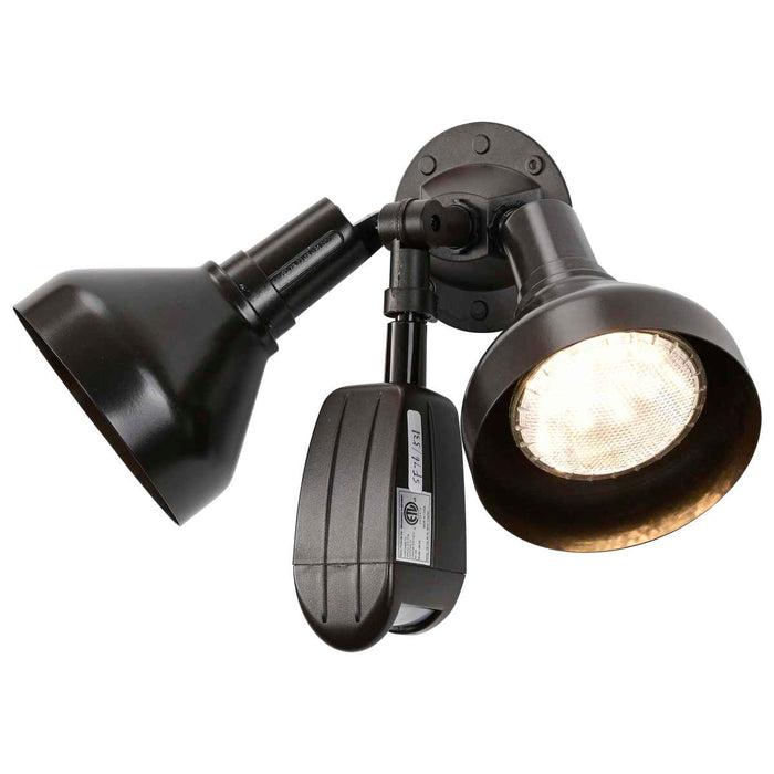 Flood Light Nuvo SF76-531 2 Light - 14" - Flood Light - Exterior - PAR38 with Adjustable Swivel & Motion Sensor - Bronze Finish Nuvo