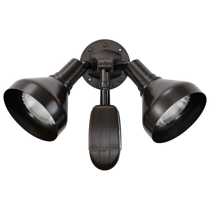 Flood Light Nuvo SF76-531 2 Light - 14" - Flood Light - Exterior - PAR38 with Adjustable Swivel & Motion Sensor - Bronze Finish Nuvo