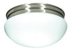 Flush Mount Nuvo SF76-605 2 Light - 12" - Flush Mount - Large White Mushroom - Brushed Nickel Finish Nuvo