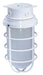 Vapor Proof Nuvo SF76-618 1 Light - 11" - Industrial Style - Surface Mount with Frosted Glass - White Finish Nuvo